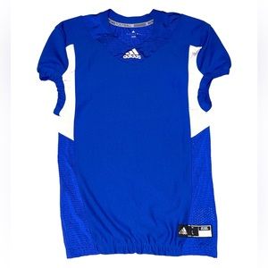 NWT Adidas Football Blue & White Jersey Size Large
